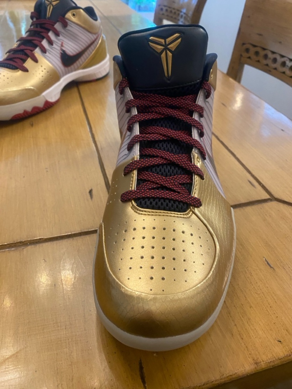 Nike Kobe 4 Protro Gold Metal Athletic Basketball Sneakers New & box size 14 - Picture 9 of 15